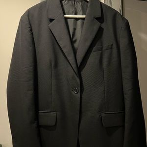 ARKET OVERSIZED WOOL HOPSACK BLAZER